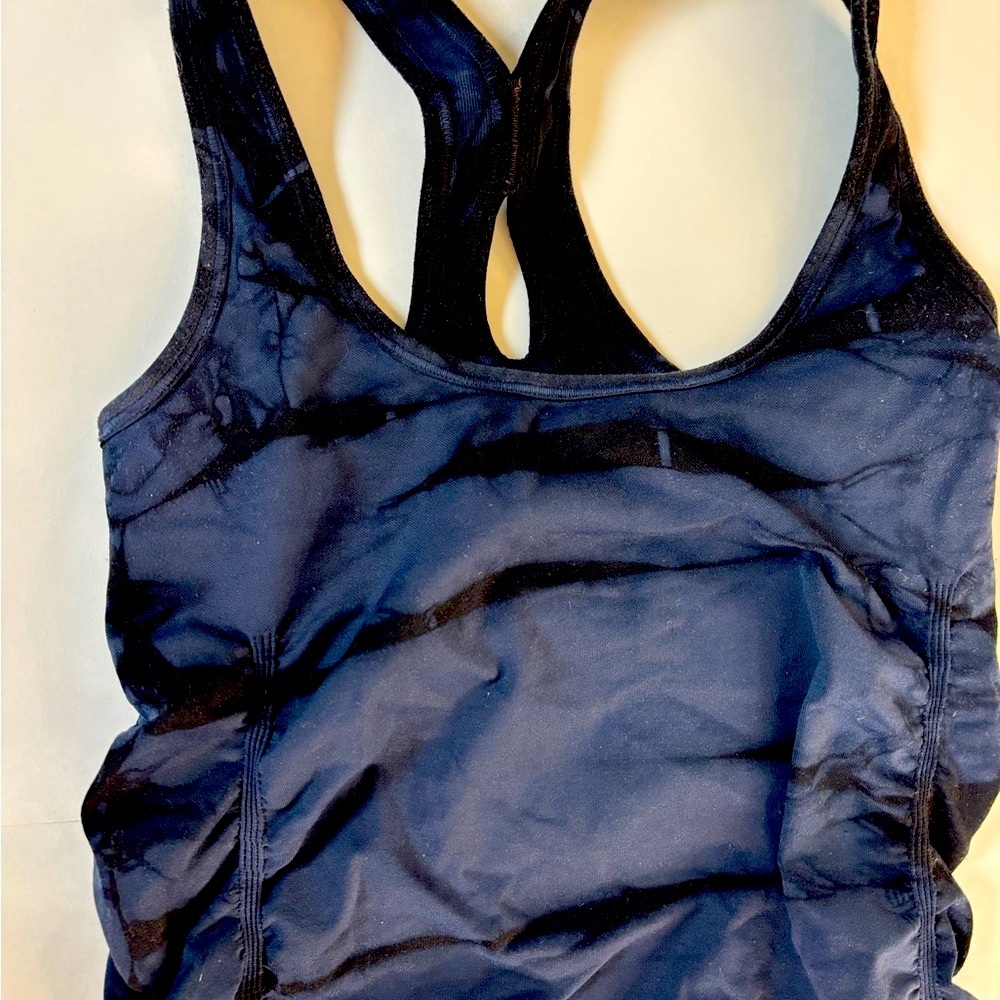 NUX Navy Dyed Compression Tank Top SZ Medium